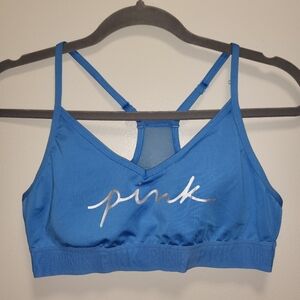 VS Pink Blue Sports Bra